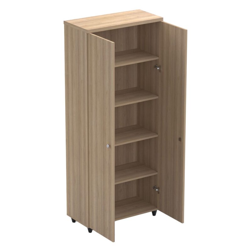 Dört Raflı Kapaklı Dolap