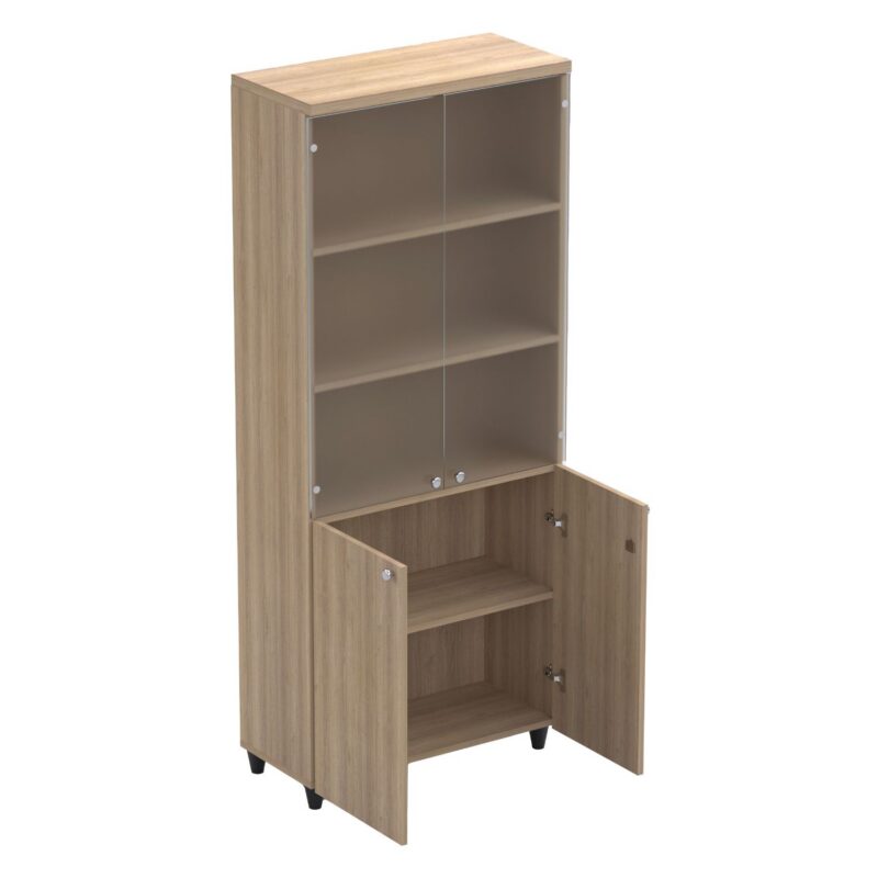 Yarı Camlı Kapaklı Dolap